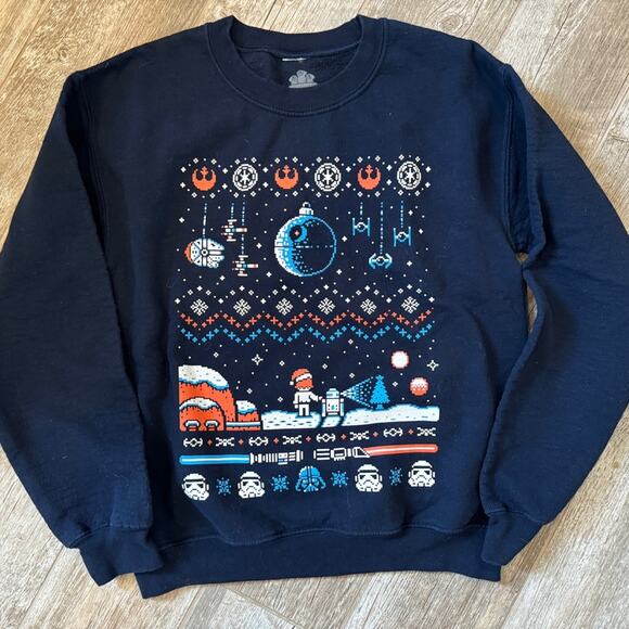 Star War Ugly Christmas Sweatshirt - Size Small - Picture 1 of 3